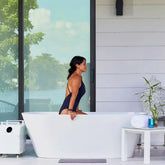 1-Person Oval Ice Bath with Chiller – Cold Plunge Therapy Tub